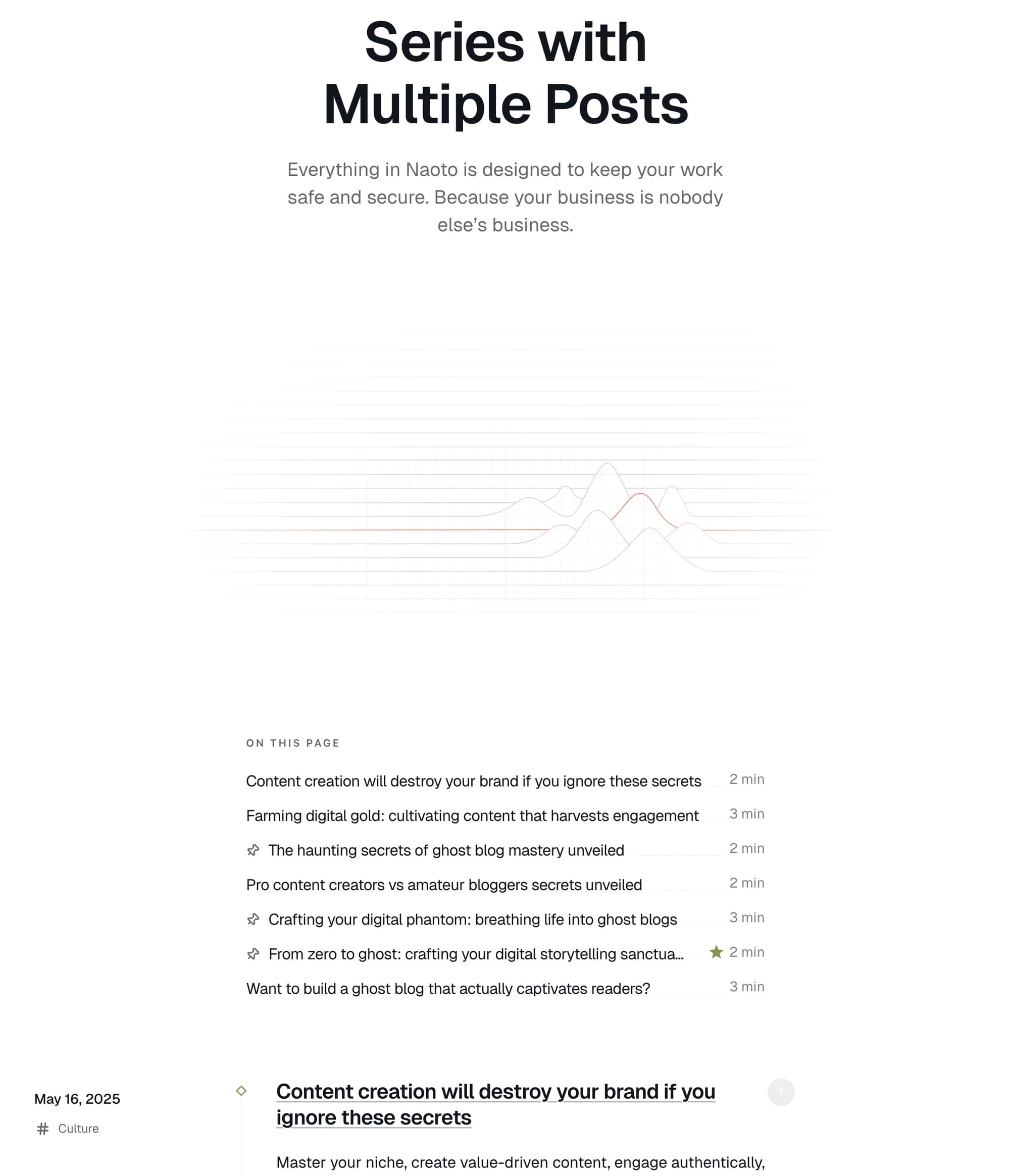 Series template example