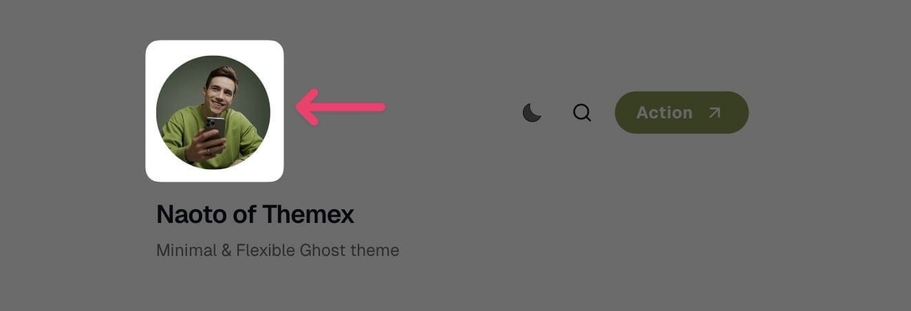 Header profile settings
