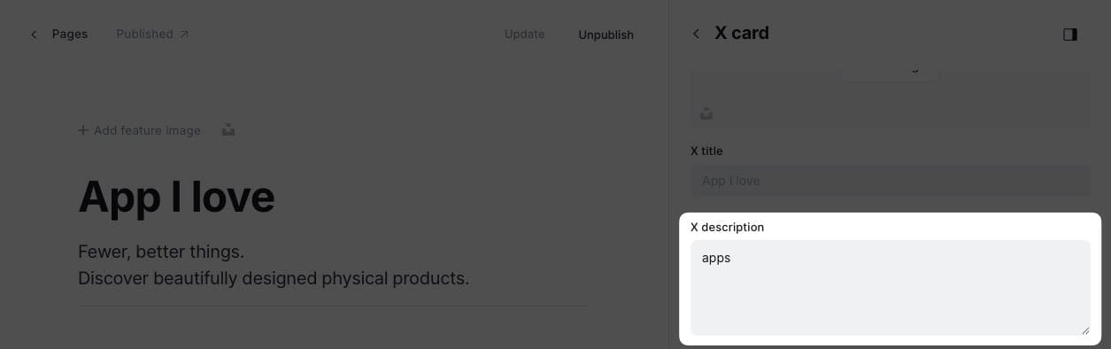 Collection page settings 2