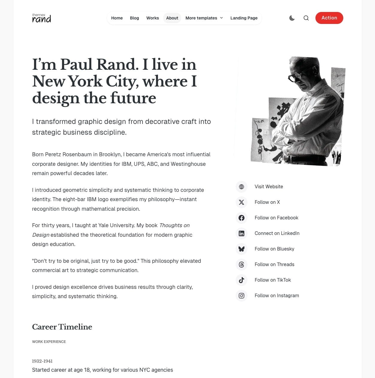 About page template example
