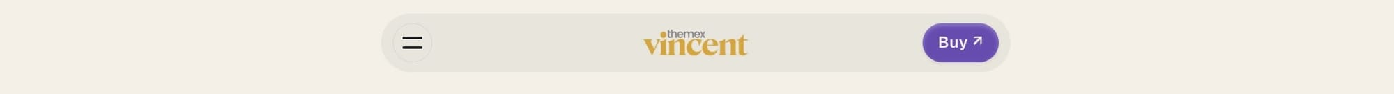 Default header layout with overlay menu