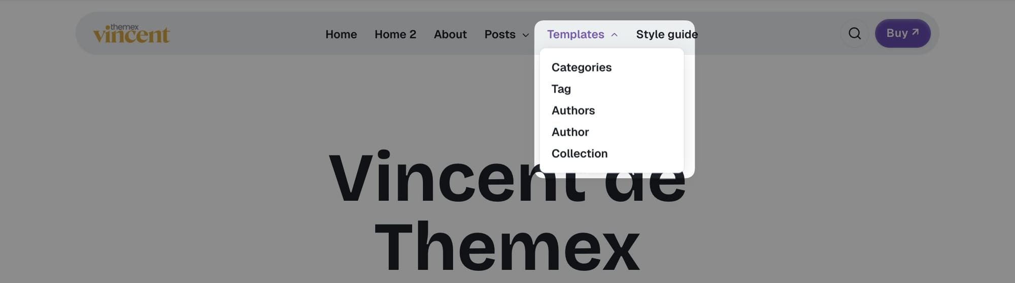 Navigation dropdown menus