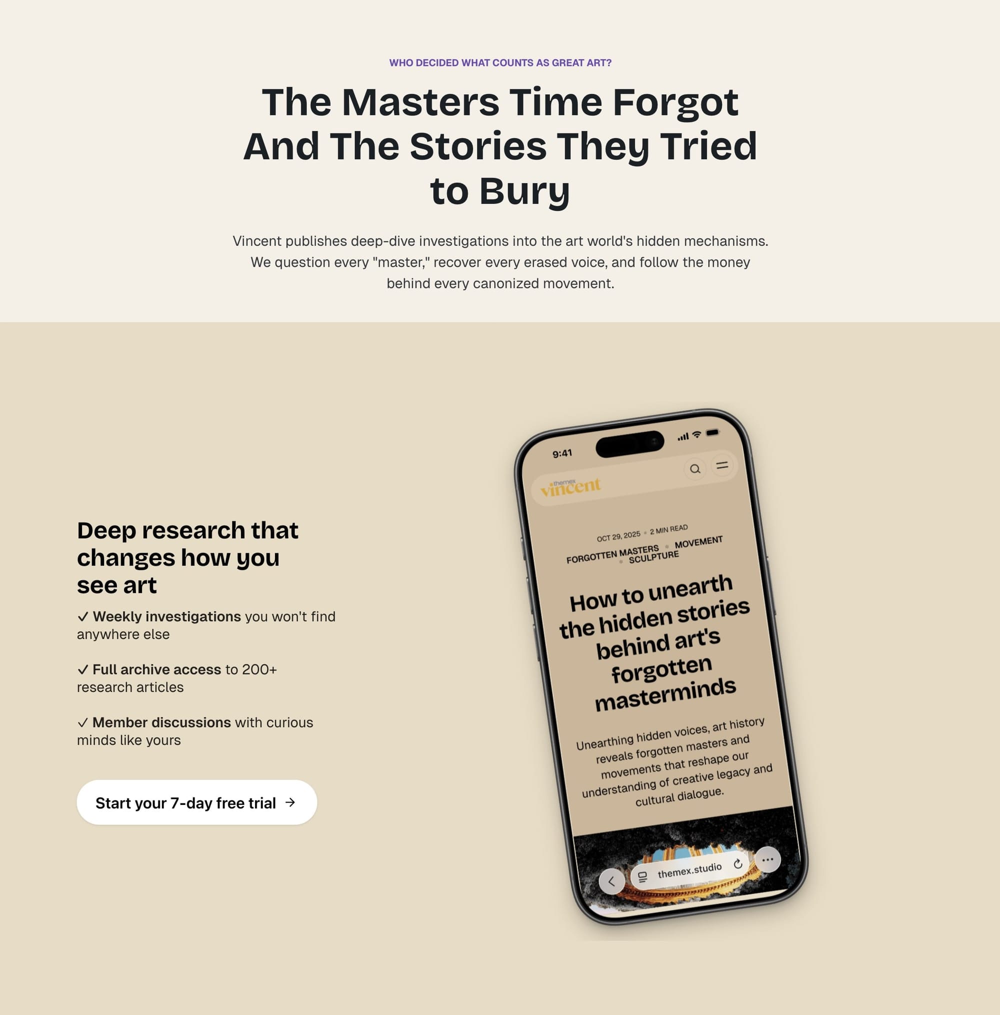 Hero section with extensive content