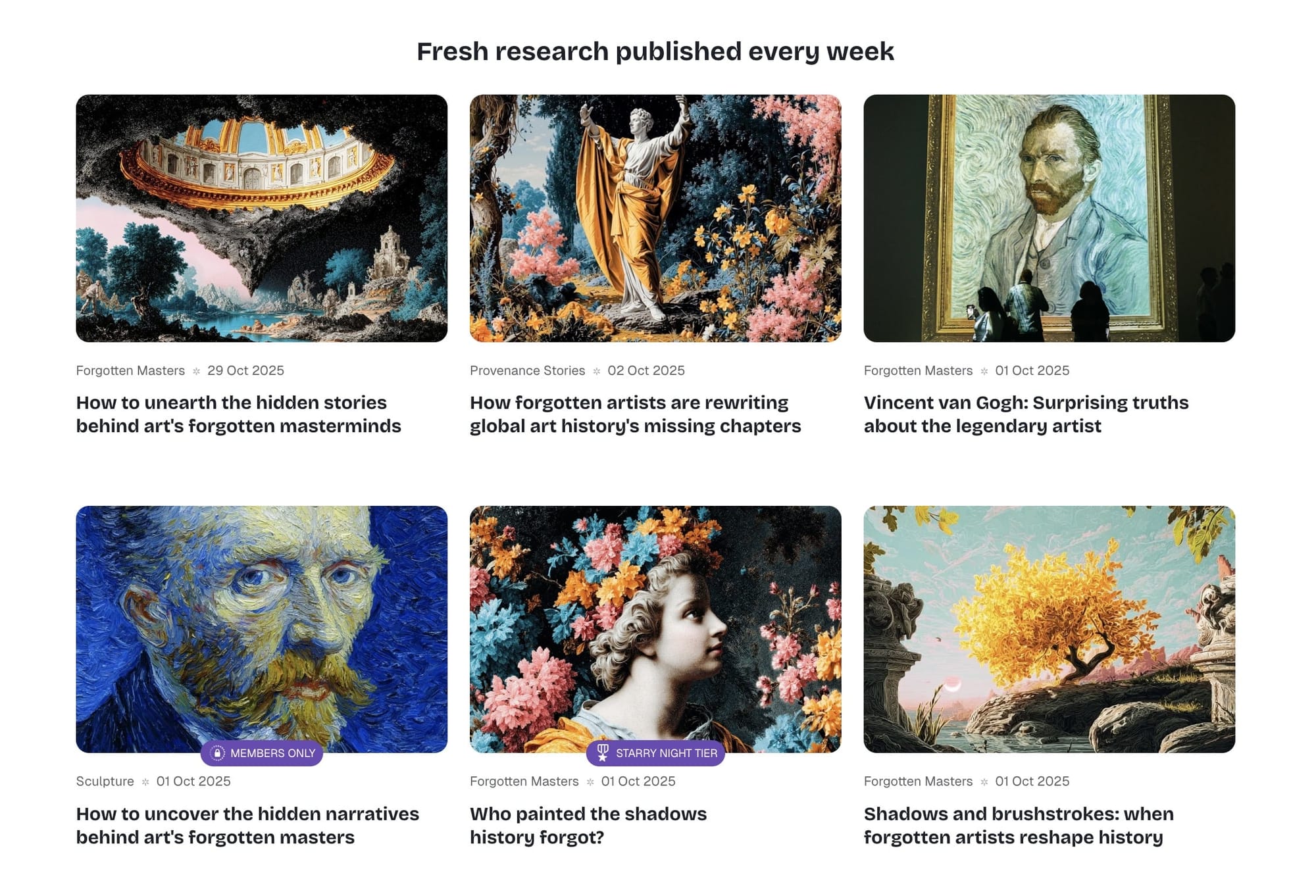 Latest posts section