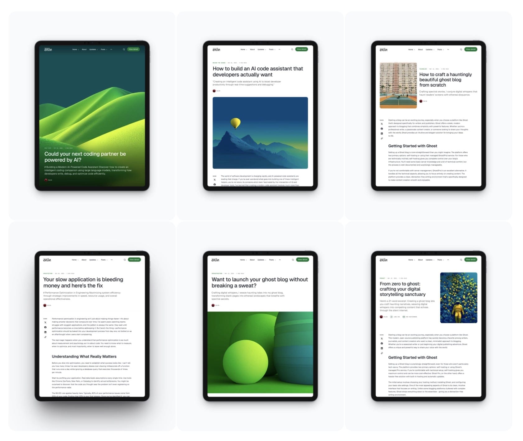 Post template options