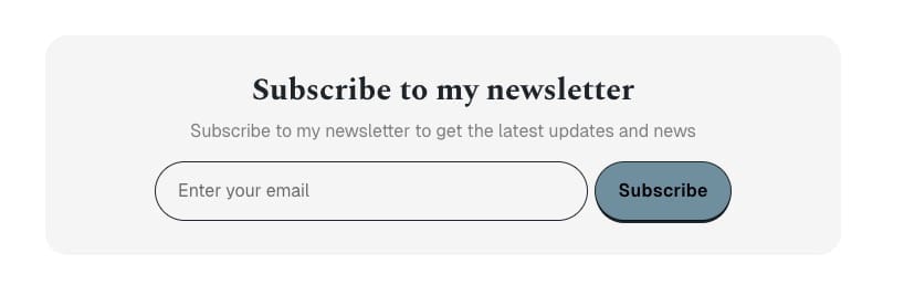 Email signup