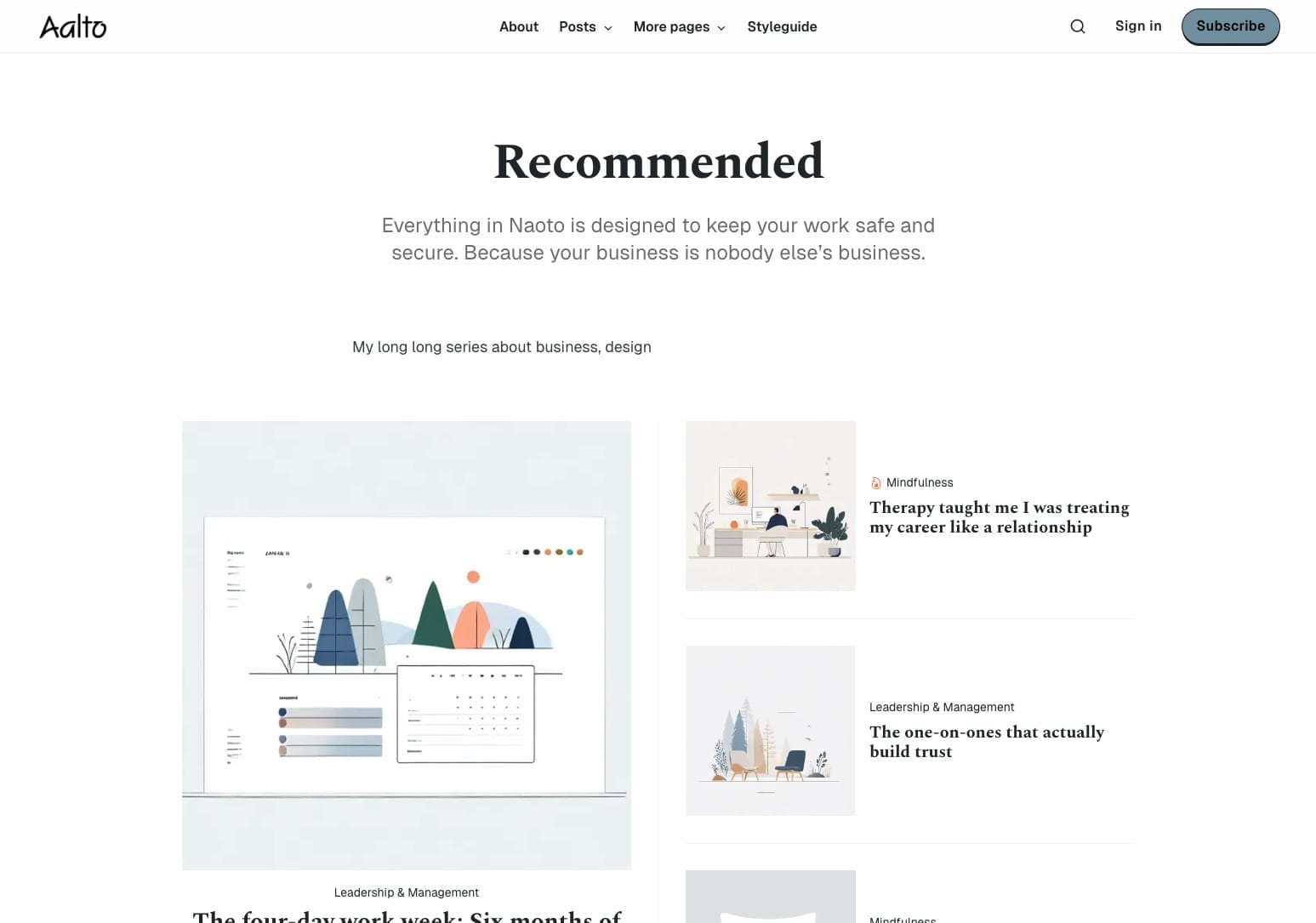 Collection page template