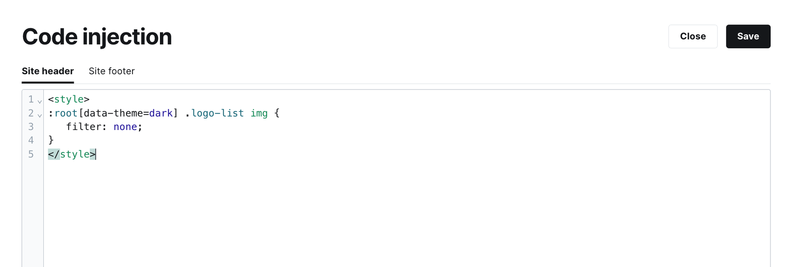 Code injection example