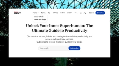 Header Submenu Dropdowns