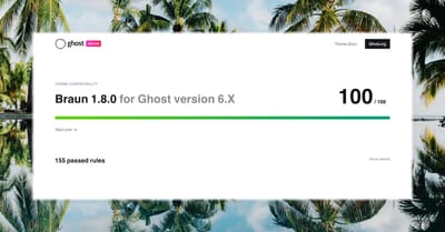 Braun is 100% compatible with Ghost 6
