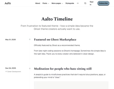 Timeline pages, blur-load, and more