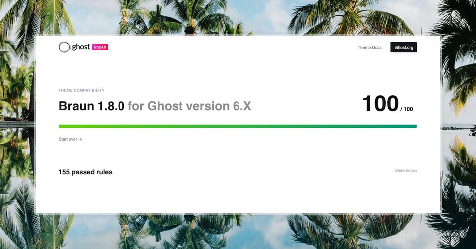 Braun is 100% compatible with Ghost 6